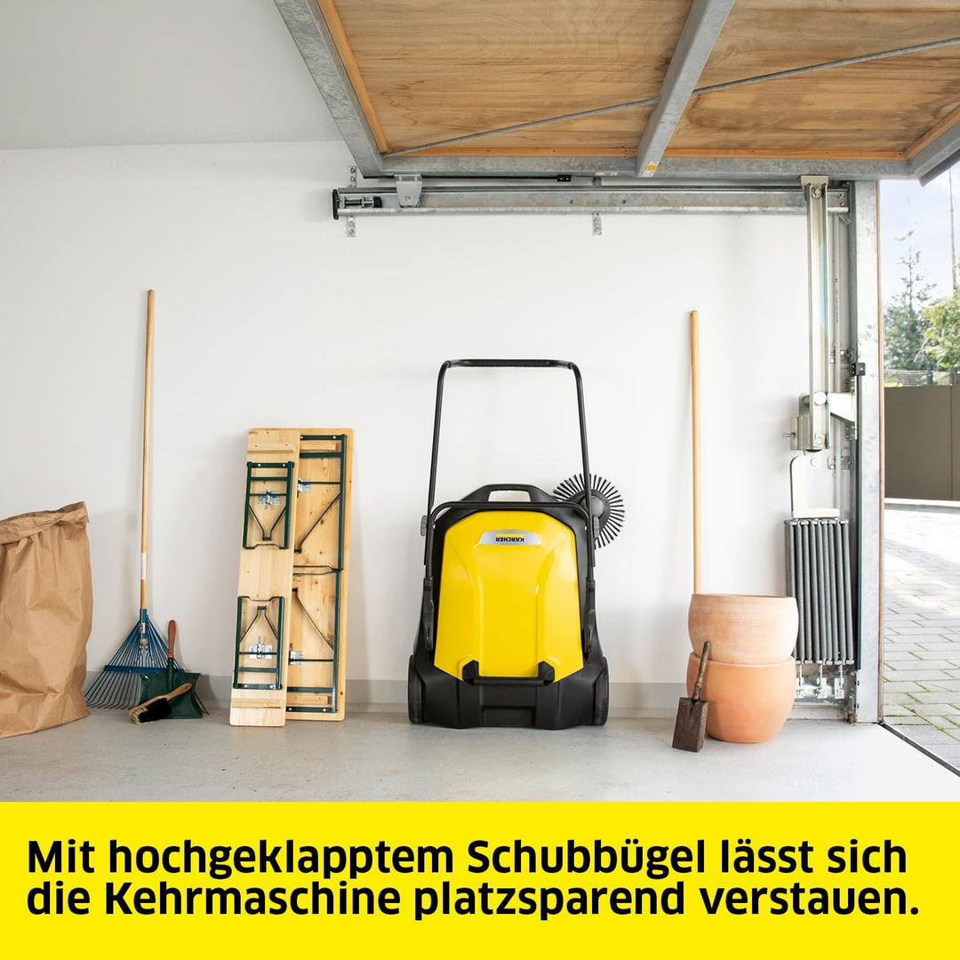 Kärcher Kehrmaschine S 6 (Max. Flächenleistung: 2500 m²/h, 1 Seitenbesen, Kehrbehälter: 38 l, Arbeit