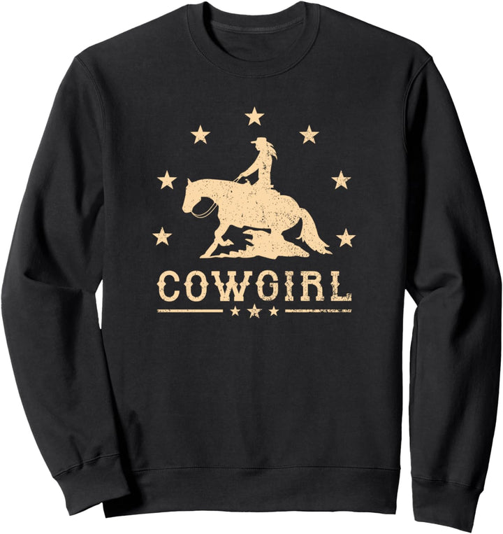 Westernreiter Reining Quarter Horse Sliding Stop Cowgirl Sweatshirt
