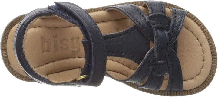 Bisgaard Damen Bex T-Spangen Sandalen 27 EU Blau Navy 1410, 27 EU Blau Navy 1410