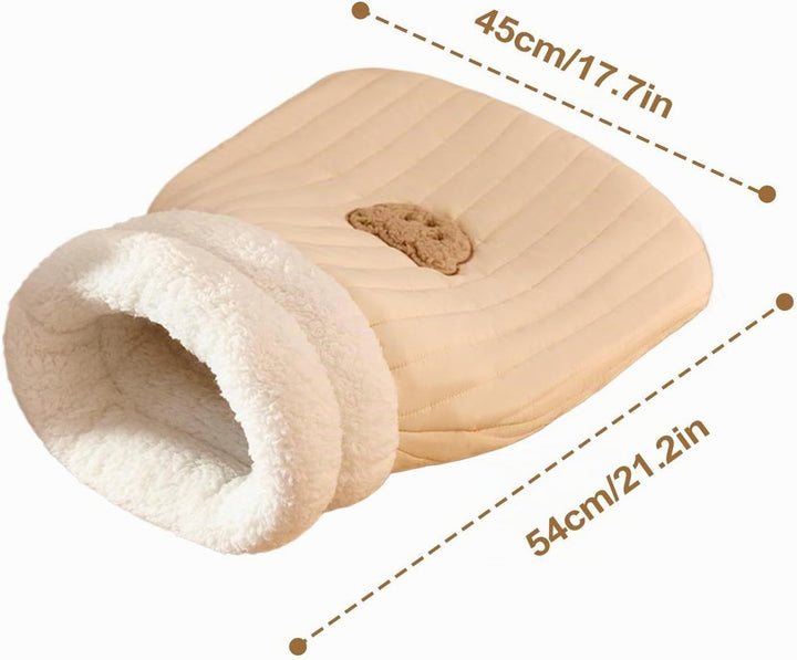 Sobeta Katzenschlafsack | Cat Sleeping Bag | Halbgeschlossenes Haustierschlafbett | Winterschlafsack
