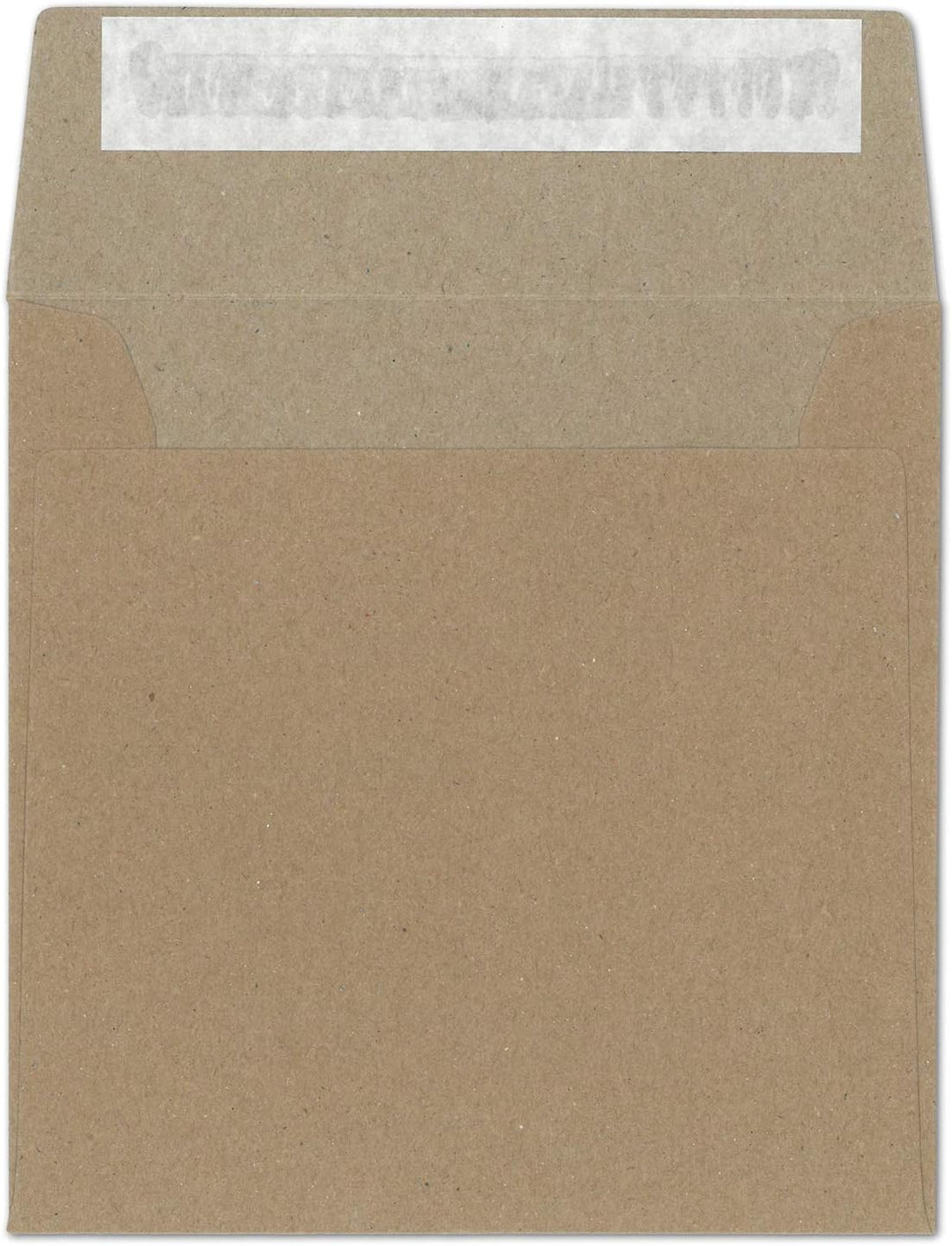 150 Kraftpapier Briefumschläge in Sandbraun - quadratisches Format 16 x 16 cm - Vintage Recycling Ku