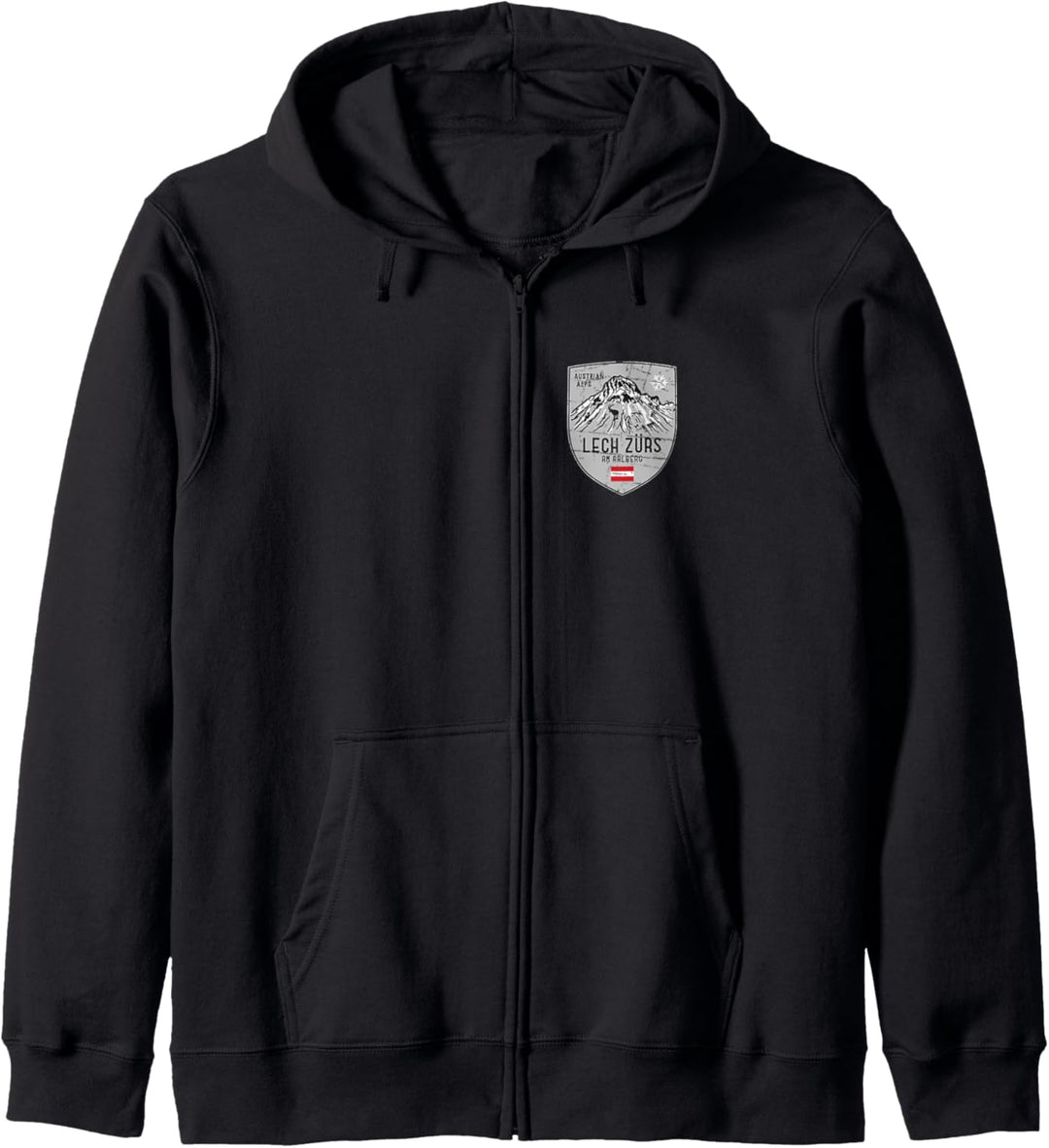 Lech Zürs Arlberg Ski Wappen Kapuzenjacke