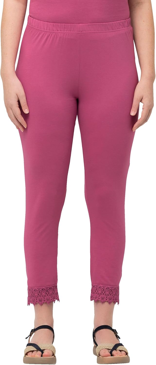 Ulla Popken Damen Hosen 45W Fuchsia, 45W Fuchsia