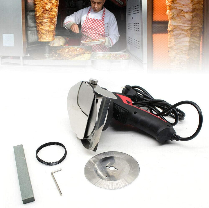 SHZICMY Dönermesser Dönerschneider Elektrisch,80W Kebabmesser Dönermesser Gyrosmesser Elektrisch Nah