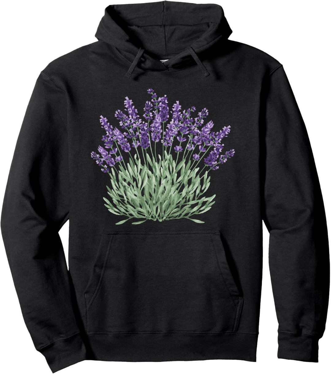 Vintage Botanical Levander Flower Herb Floral Levander Pflanze Pullover Hoodie