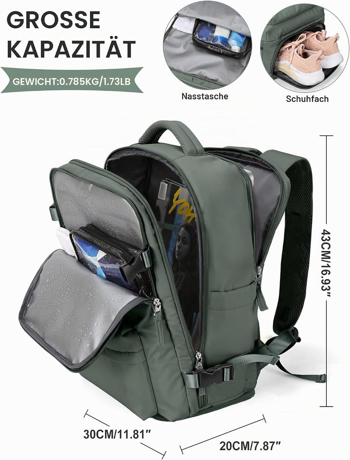 SZLX Vakuum Rucksack mit pumpe Ryanair Handgepäck 40x30x20 Damen Wizzair Handgepäck 40x30x20 Vakuum