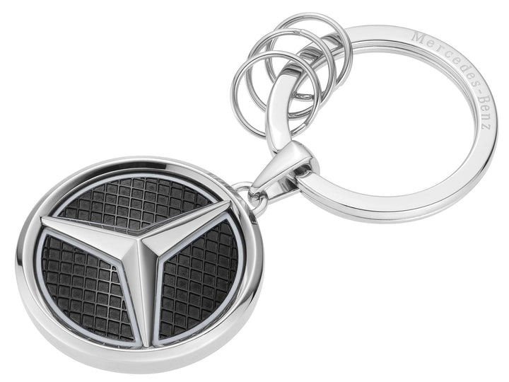 Mercedes-Benz Collection Schlüsselanhänger Las Vegas | silberfarben/schwarz | Edelstahl