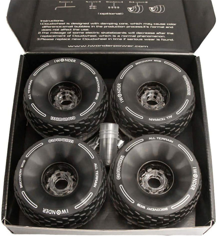 IWONDER Cloud Wheel 120 mm Discovery Elektro-Skateboard-Räder, patentierter Dämpfungsschaumkern, für