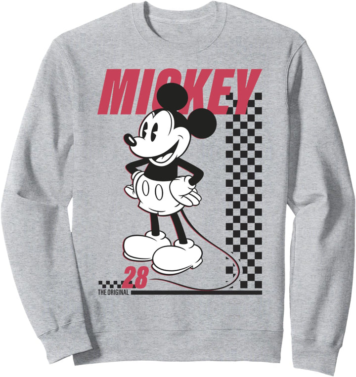 Disney Mickey And Friends Mickey Checkerboard 28 Portrait Sweatshirt