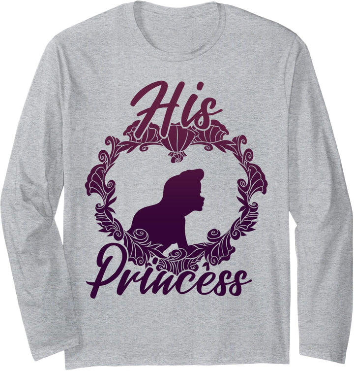 Disney The Little Mermaid Ariel His Princess Silhouette Langarmshirt