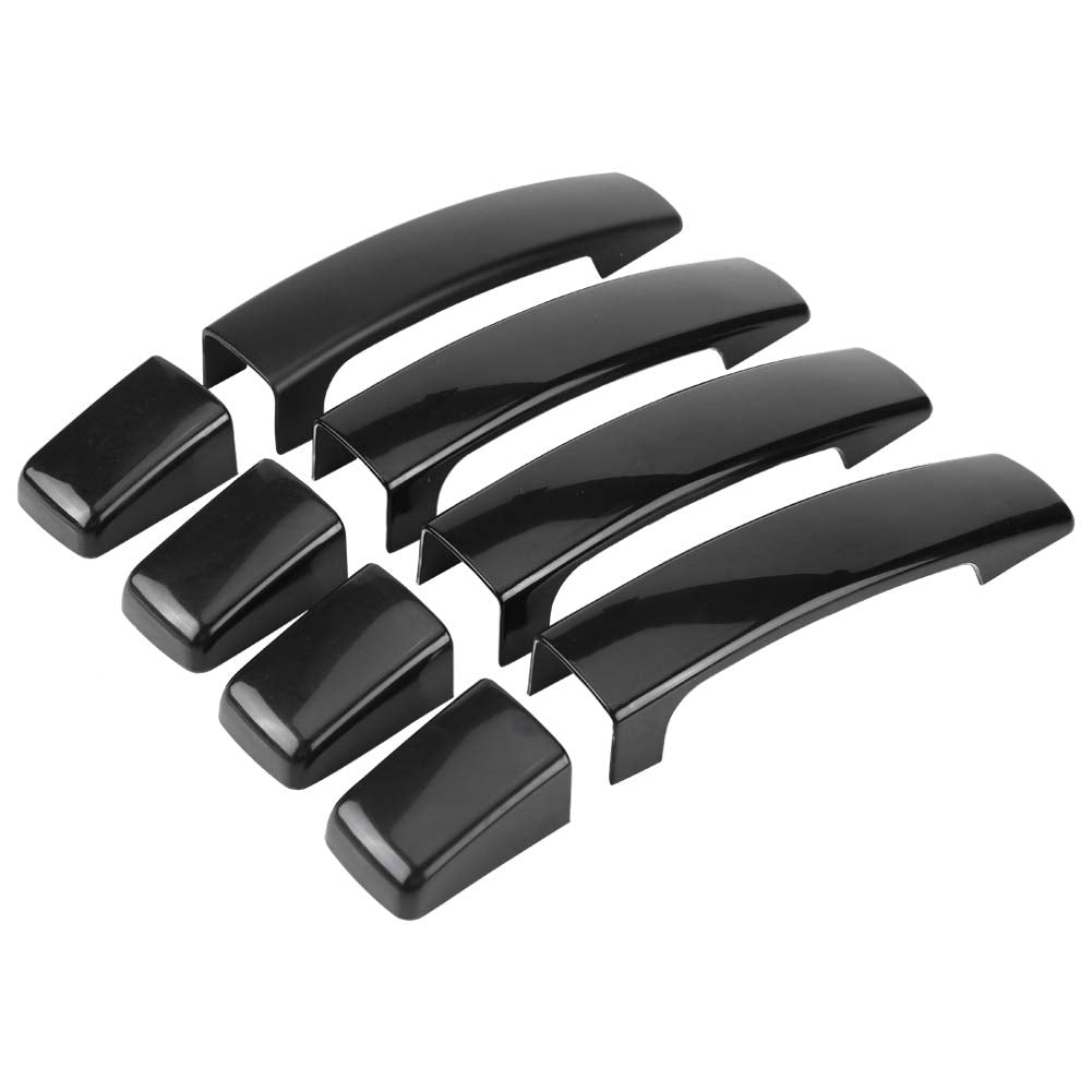 Headerbs Türgriffabdeckung, 4 Stück Auto Glossy Black Aussentürgriffabdeckung für Range Rover Sport