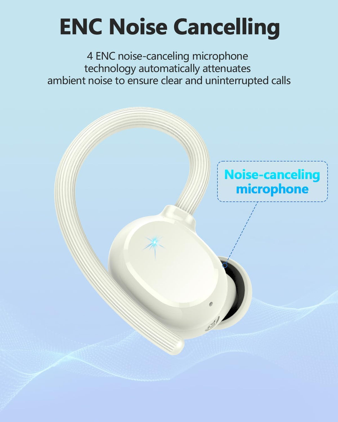 Bluetooth Kopfhörer Sport, 128Std 2026 Kopfhörer Kabellos Bluetooth 5.3, 3D-Stereo Tiefer Bass IP7 W