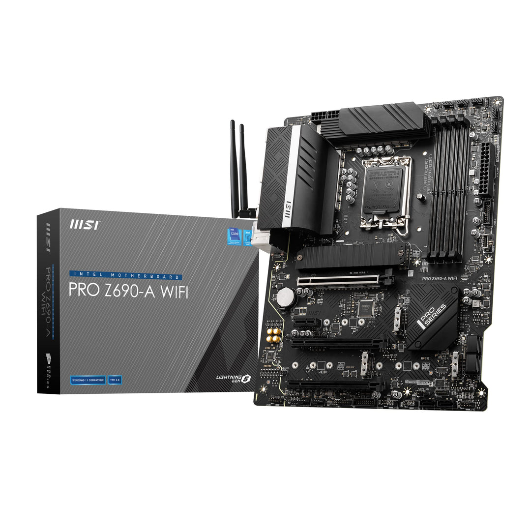 MSI PRO Z690-A WIFI Mainboard ATX, unterstützt Intel Prozessoren 12. Generation, LGA 1700, 14 Duet R