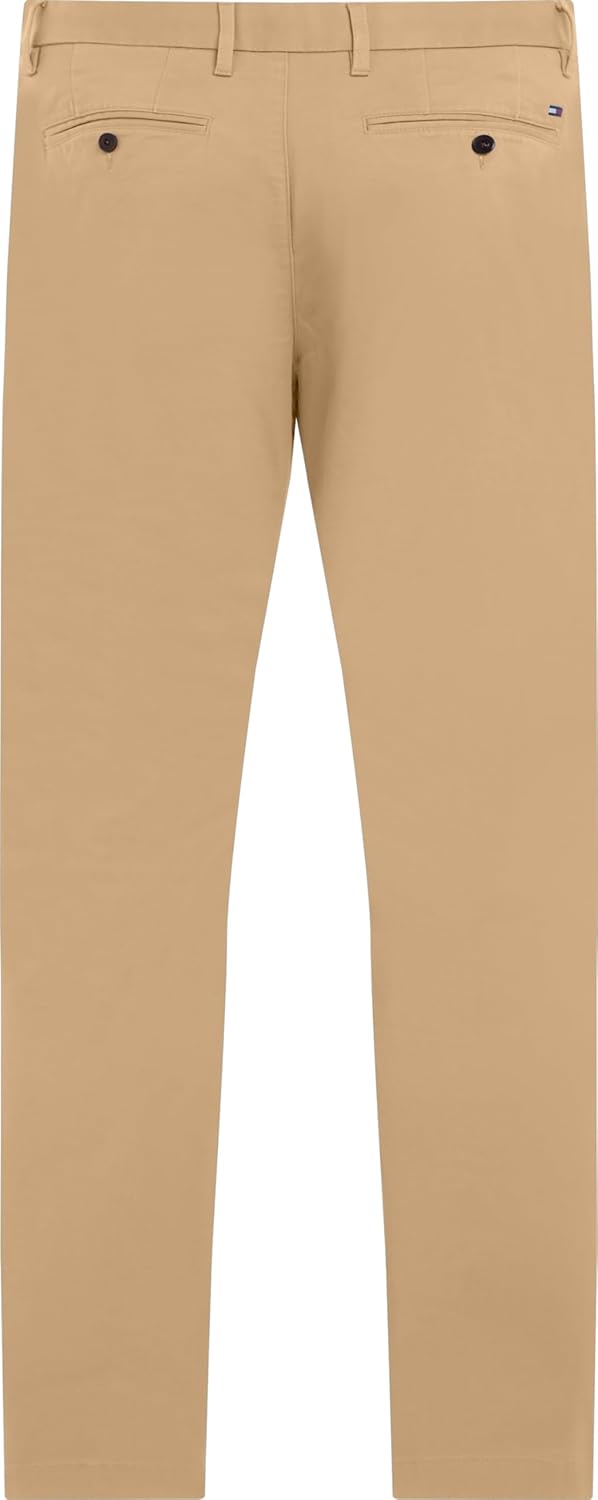 Tommy Hilfiger Herren Gewebte Hosen Denton Chino 1985 Pima Cotton Mw0mw25964 28W / 34L Khaki (Classi