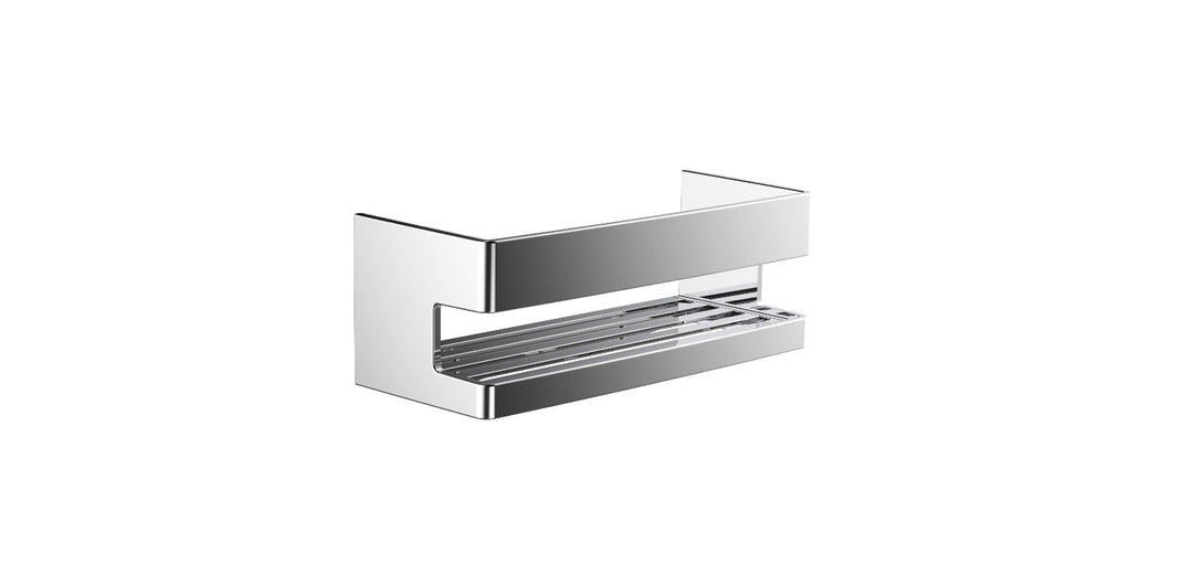Emco System2 Schwammkorb, zum Anbohren, hochwertige Duschablage aus Metall, Duschkorb für Badeutensi