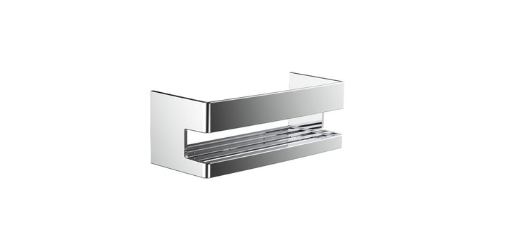 Emco System2 Schwammkorb, zum Anbohren, hochwertige Duschablage aus Metall, Duschkorb für Badeutensi
