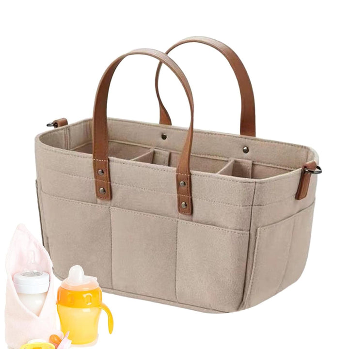 Baby Windel Filztasche, Grosse Wickeltasche Aus Weichem Filz,Multifunktionale Tragbare Windelaufbewa