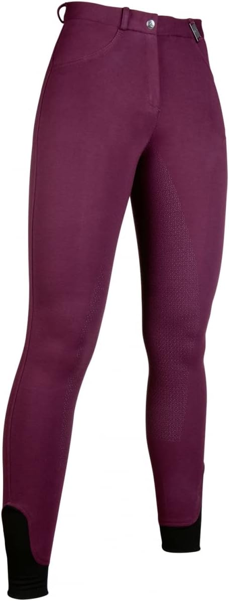 HKM Damen Reithose Silikon Vollbesatz Kate Bordeaux Bordeaux 170, Bordeaux 170