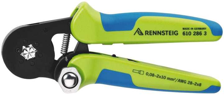 Rennsteig Aderendhülsencrimpzange PEW 8.286 (0, 08 – 16, 0 mm² / AWG 28 6, Abmessung 180 mm, ergonom