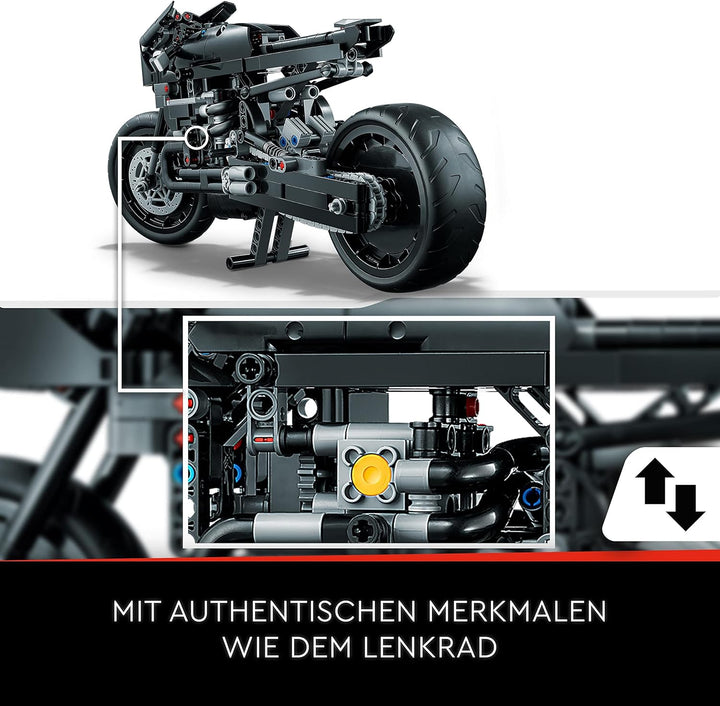LEGO 42155 Technic The Batman - BATCYCLE Set, Motorrad-Spielzeug, massstabsgetreuer Modellbausatz de