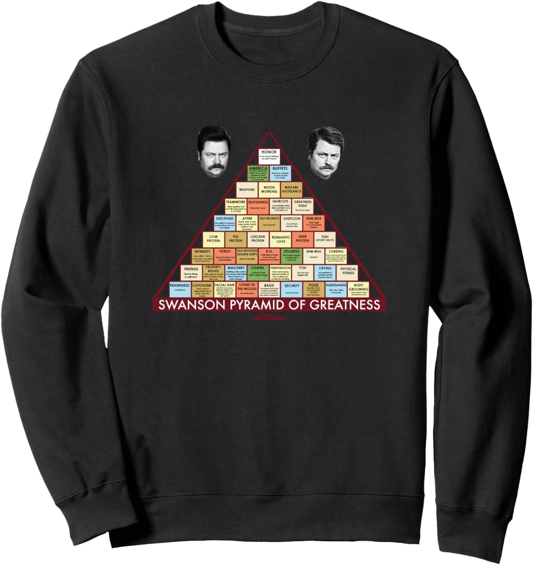Parks & Recreation Swanson Pyramide der Grösse Sweatshirt