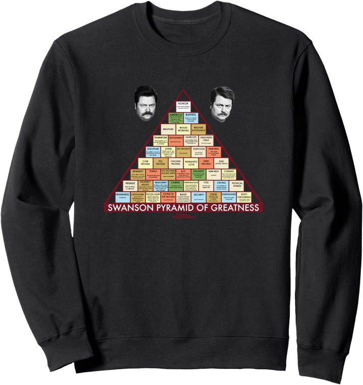Parks & Recreation Swanson Pyramide der Grösse Sweatshirt