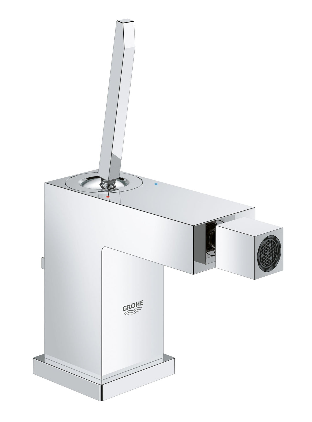 GROHE Eurocube - Joy Einhand-Bidetbatterie (wassersparend, Einlochmontage, Schnellbefestigungssystem