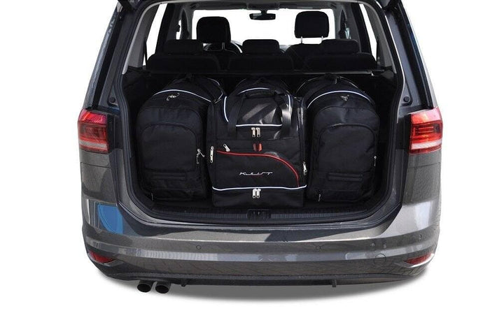 KJUST Dedizierte Kofferraumtaschen 4 stk kompatibel mit VW TOURAN III (5T) 2015+