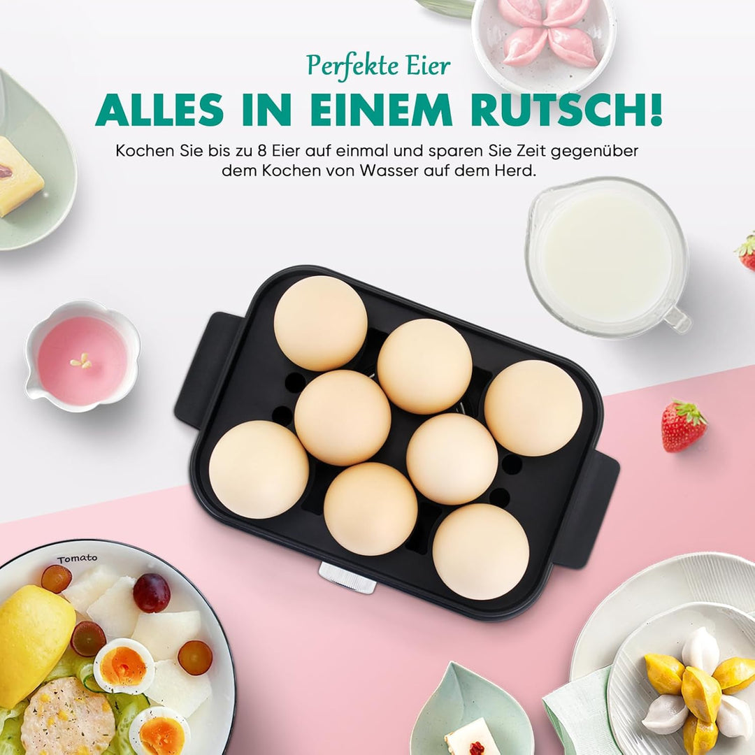 2 Etagen elektrischer Dampfgarer zum Kochen, Multi-Gemüse-Dampfgarer mit BPA-freien stapelbaren Körb