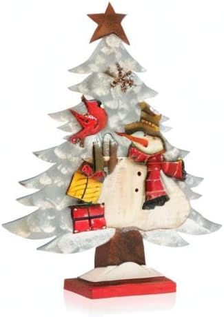 com-four® Dekorativer Aufsteller für Weihnachten - Weihnachtlicher Tannenbaum aus Holz - Weihnachtsb