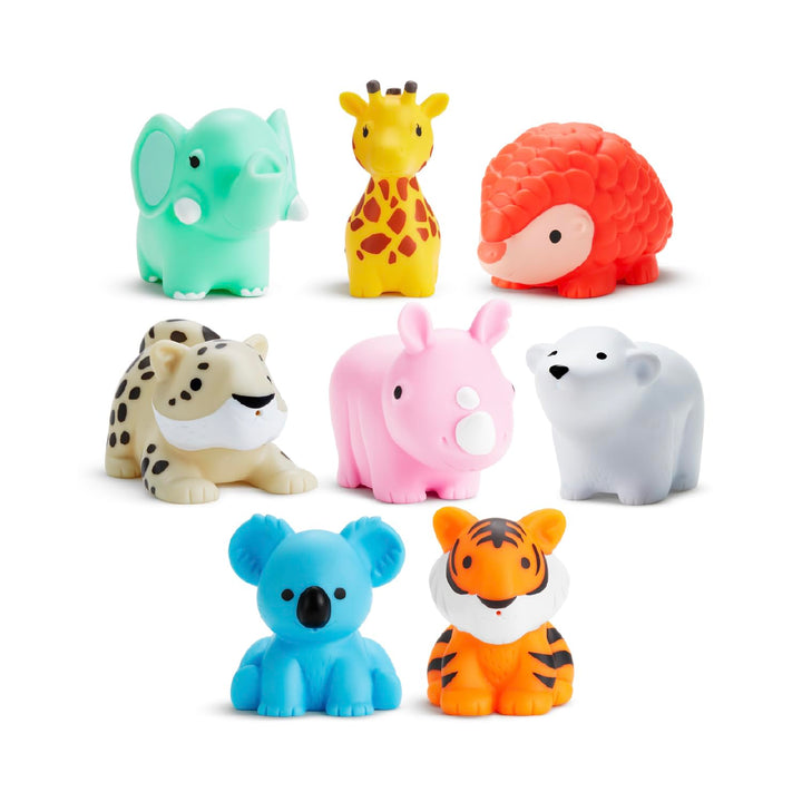 Munchkin Wild Tiere Baby Badespielzeug, 8 Stücks, Multi Wild Animals, 8 Pack, Wild Animals, 8 Pack