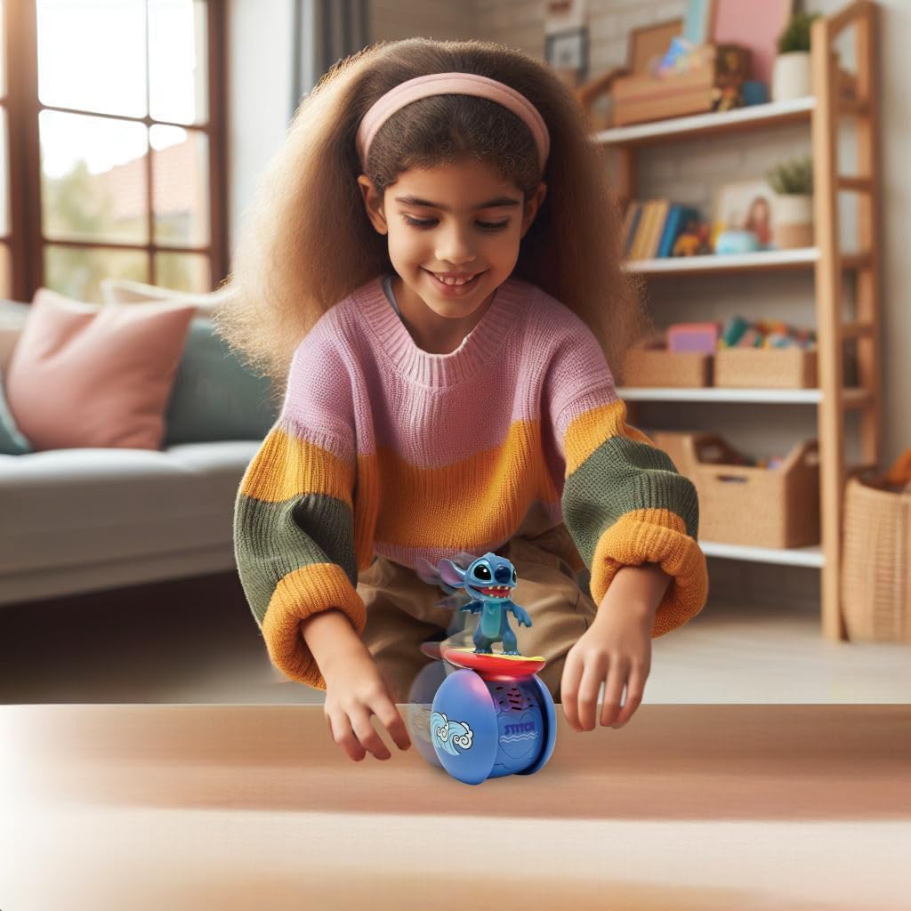 Lexibook, Disney Stitch, Der Interaktive Surfer-Roboter Stitch – Permanente Balance, Licht- und Soun