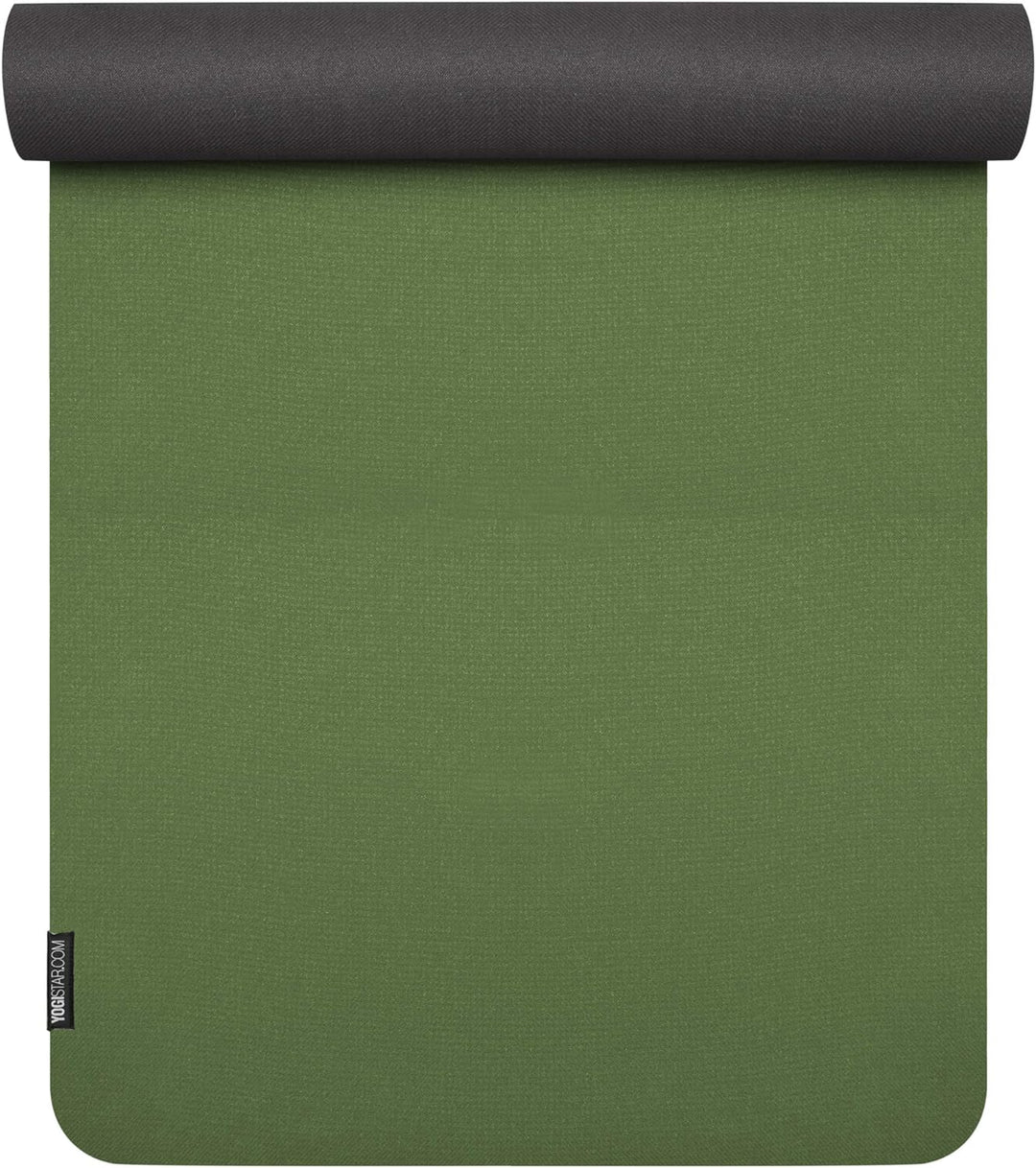 Yogistar Yogamatte Eco Deluxe - sehr rutschfest - 4 Farben Mocca/Creme