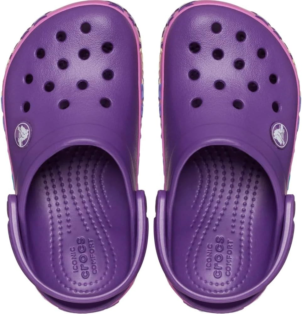 Crocs Crocband Clogs – Unisex Kinder Clogs – Leichtes und langlebiges Design – Navy/Rot – Grösse 20-