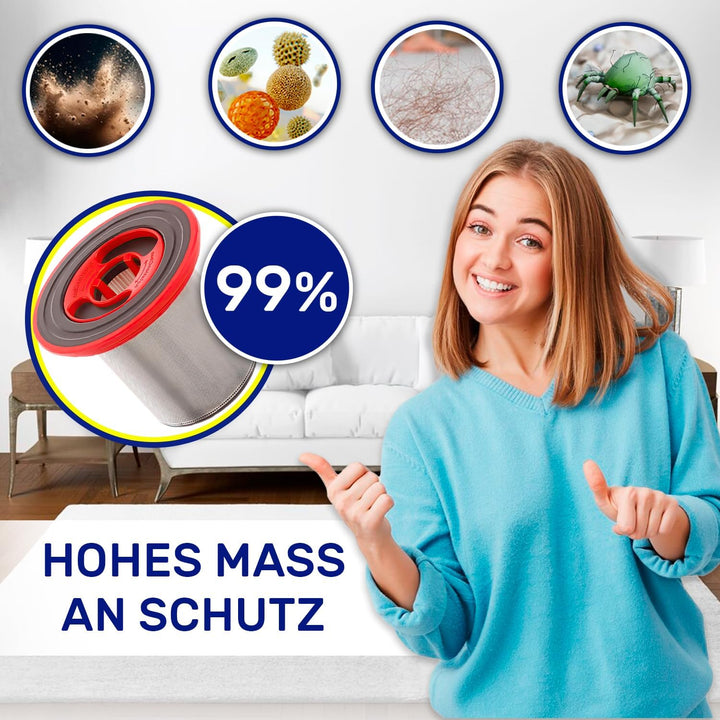 HEPA Filter für Akku Staubsauger mit dem Originalcode 12040193 für Bosch Unlimited 7 - MADE IN GERMA