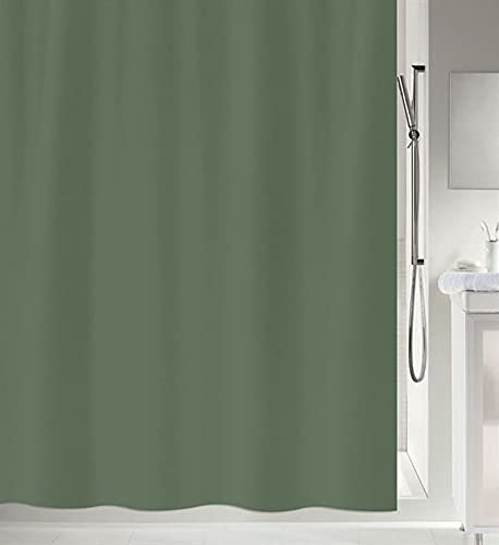 Spirella Anti-Schimmel Duschvorhang - Anti-Bakteriell, waschbar, wasserdicht - Polyester, „Primo “ 1