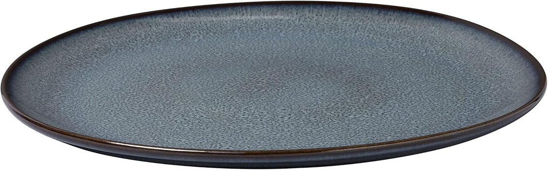 like. by Villeroy & Boch – Lave gris Servierplatte 32x31,5x3 cm, Servierplatte grau, Steingut, mikro