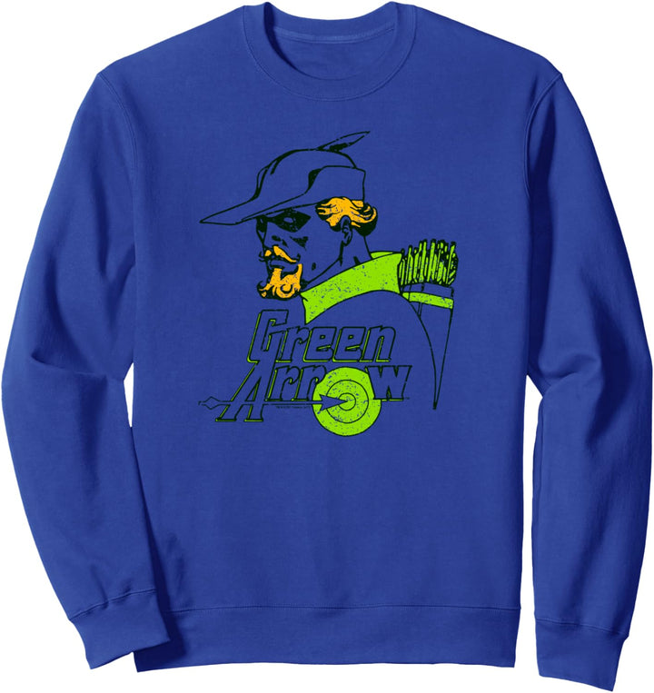 Justice League Green Arrow Close Up Sweatshirt
