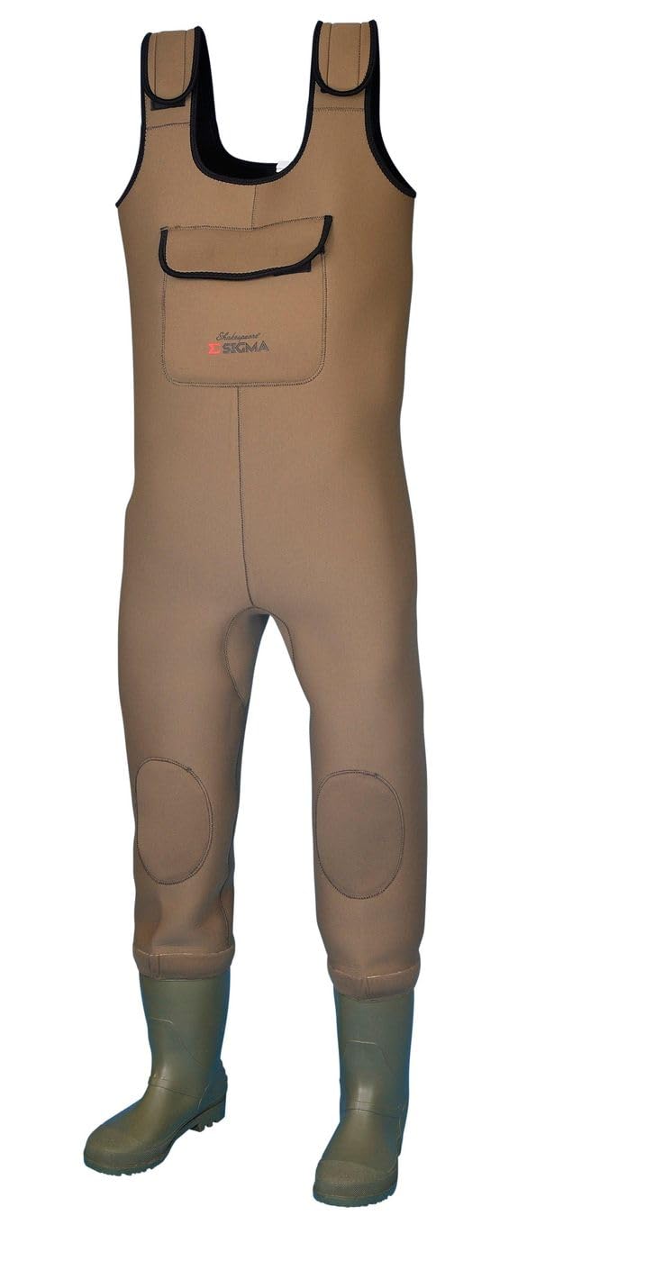 Shakespeare Sigma - wasserdichte Neopren Wathose mit Stollenstiefel für Männer und Frauen – zum Wate