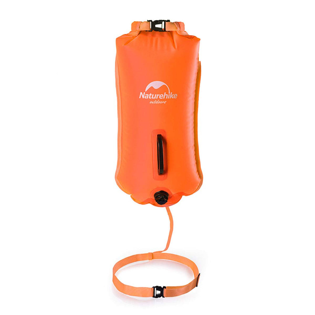 Naturehike 18L Schwimmboje Zwei Airbags Swim Boje Trockensack wasserdichte Strandtasche mit Verstell