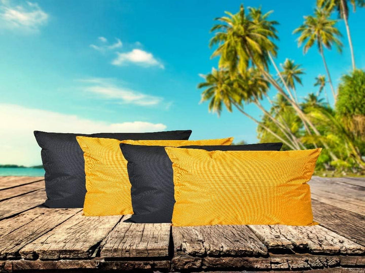 JACK 4X Outdoor Lounge Kissen 30x50cm viele Farben Dekokissen inkl. Füllung Wasserfest Sitzkissen Ga