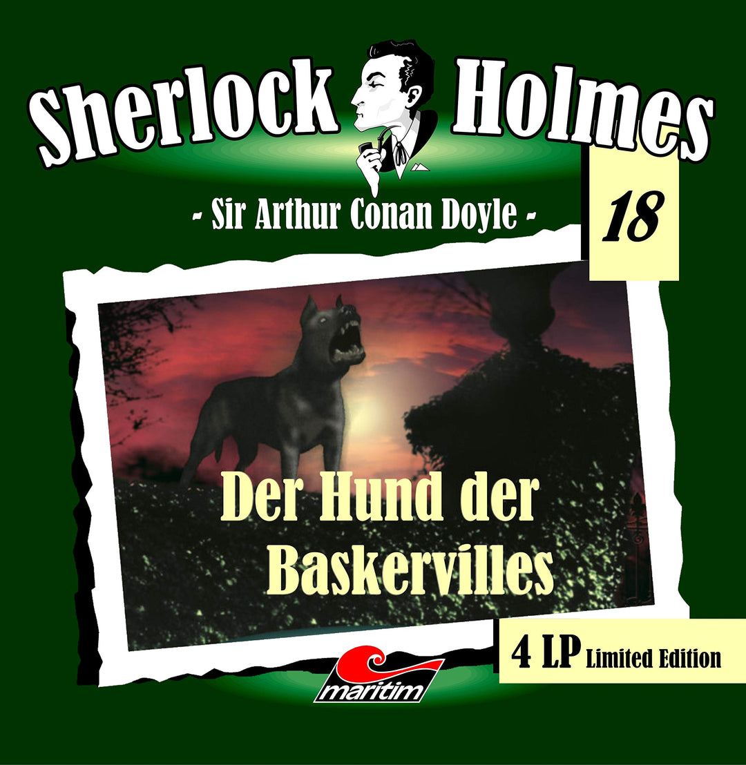 Sherlock Holmes Folge 18 Der Hund der Baskervilles - 4 LP Maritim Verlag Hörspiele, Vinyl