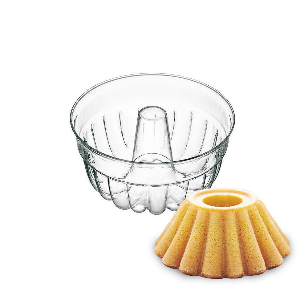 SIMAX Riess Kelomat Gugelhupfform Borosilikatglas in der Farbe Transparent, Masse: 21cm x 21cm x 10,
