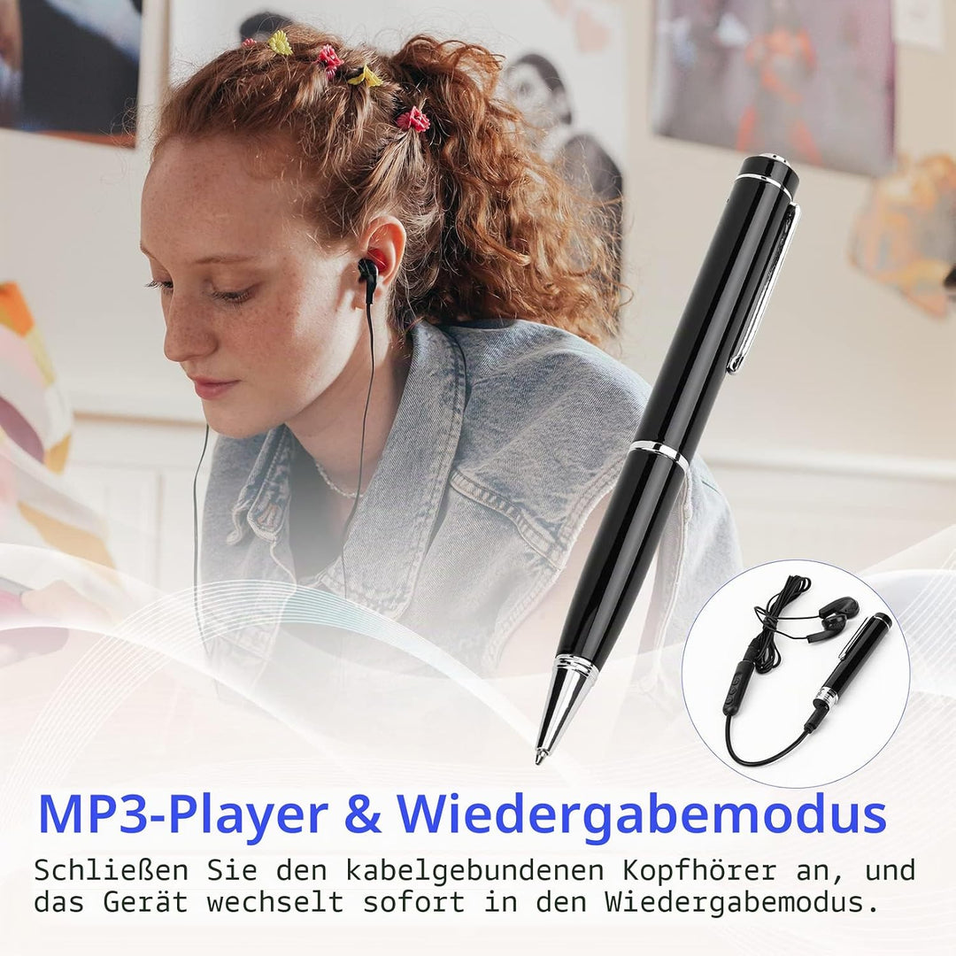 Digitaler Rekorder, digitaler Diktierstift, Ton, Audio-aktiviertes Diktiergerät, professioneller Mus