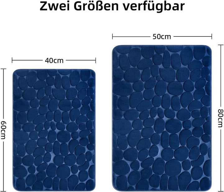 chakme Badematte Memoryschaum Badteppich Saugfähige Badvorleger Badezimmerteppich Duschmatte Deko Fu