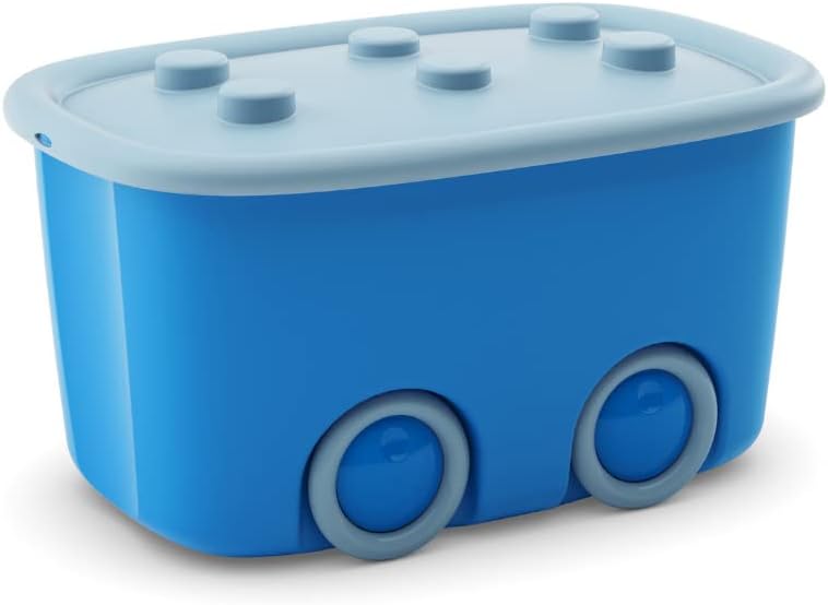 KIS Alto L Aufbewahrungsbox Funny Box 46 Liter in hellblau-blau, Plastik, 58x38.5x32 cm