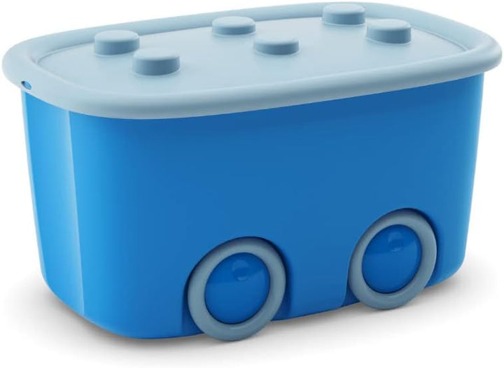KIS Alto L Aufbewahrungsbox Funny Box 46 Liter in hellblau-blau, Plastik, 58x38.5x32 cm