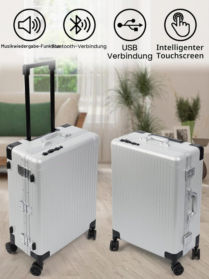 EBANKU Kosmetikkoffer Trolley Schminkkoffer, 24in PC Rolling Makeup Train Case Professionelle Künstl