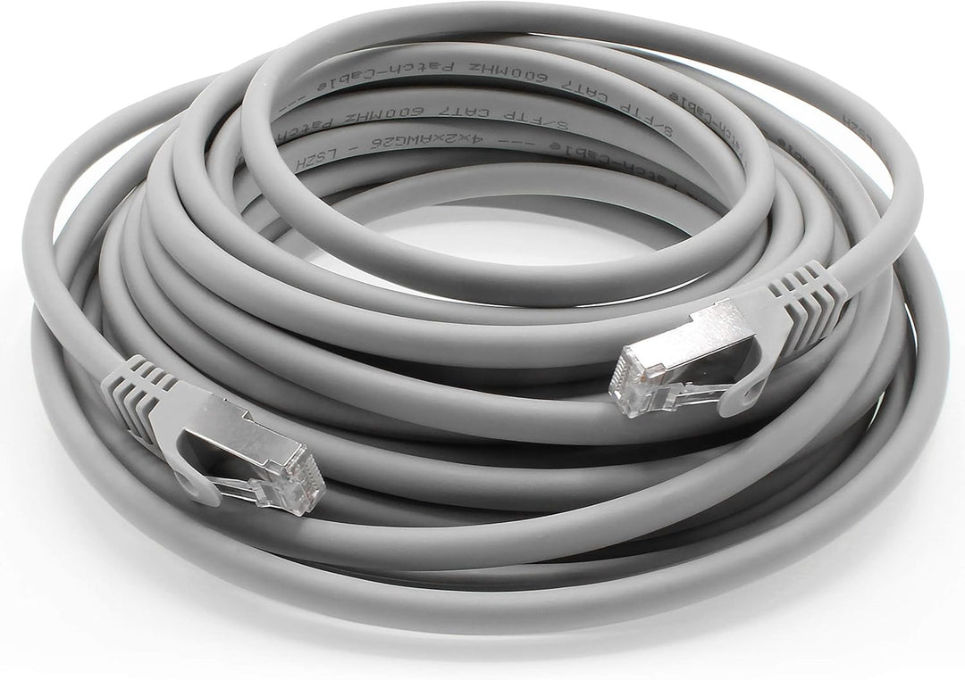 10m - grau - 10 Stück CAT.7 Computer Ethernet Kabel Netzwerkkabel (Rohkabel) Patchkabel S-FTP LSZH P