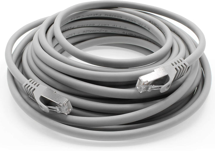 10m - grau - 10 Stück CAT.7 Computer Ethernet Kabel Netzwerkkabel (Rohkabel) Patchkabel S-FTP LSZH P